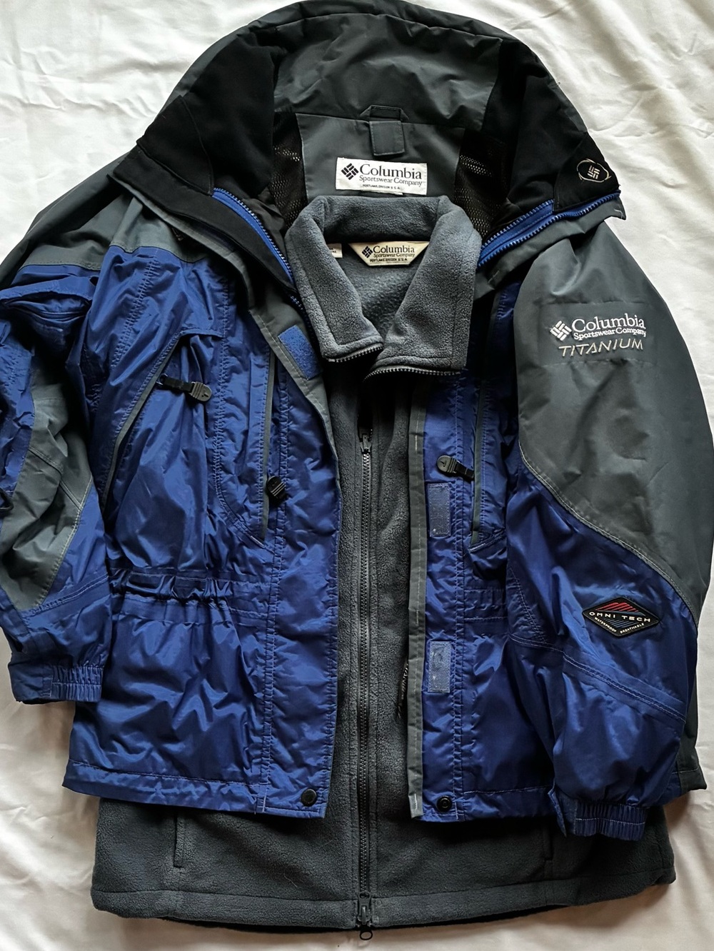 Columbia Titanium Women’s Blue & Gray Waterproof Jacket